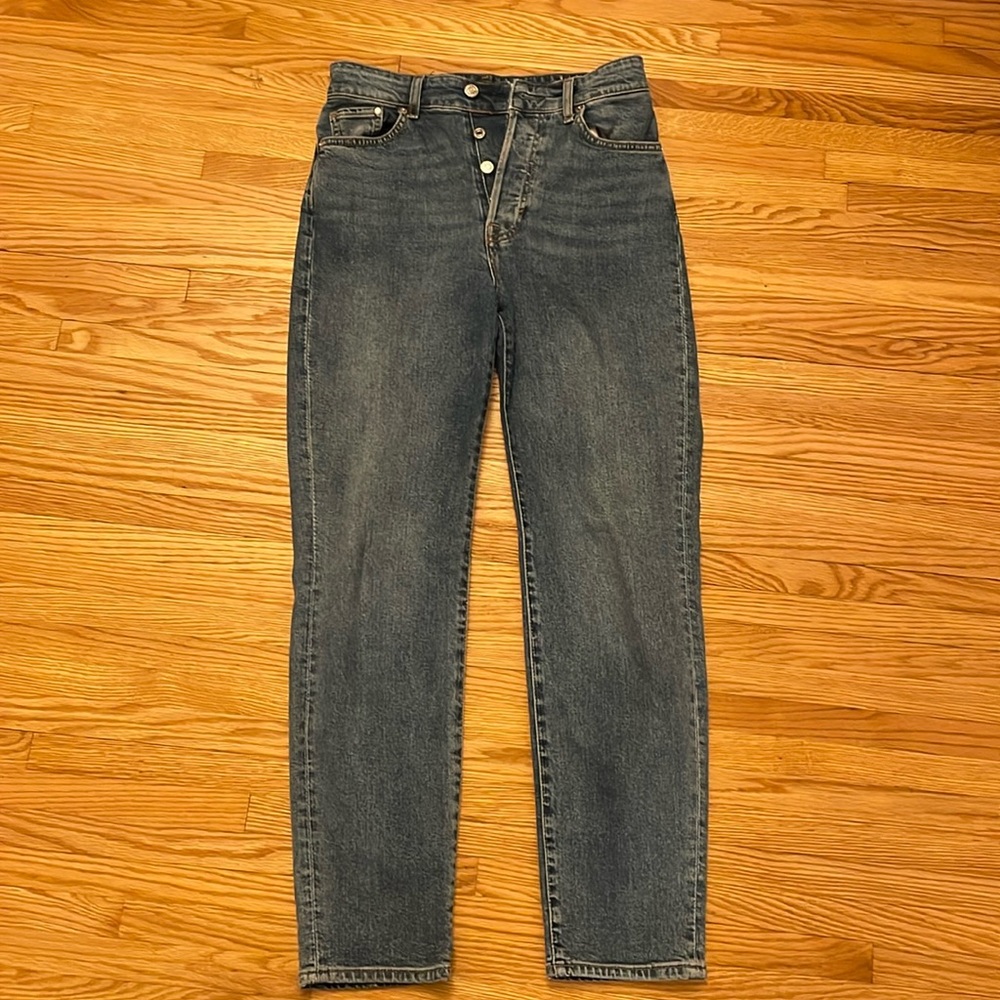 H&M mom jeans high waist, &DENIM